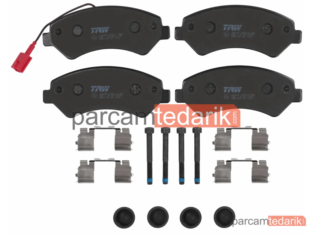 TRW GDB1703 | Fren Balatası Ön Fiat Ducato 2.0 D Multijet 11=>, 2.3-3.0 D Multijet 06=>, Citroen Jumper 2.0 Bluehdi 15-19, 2.2 HDİ 11=>, 3.0 HDİ 06=>, Peugeot Boxer 2.2 HDİ 11=>