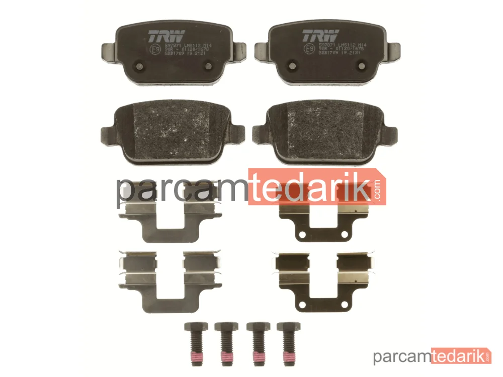 TRW GDB1709 | Fren Balatası Arka (Ford Mondeo IV- S-Max 2.0TDCI 07-\KUGA 2.0TDCI-4X4 08-) (Volvo S80 II - V70 II 2.0-2.0T 07-) (Land Rover-FRE)