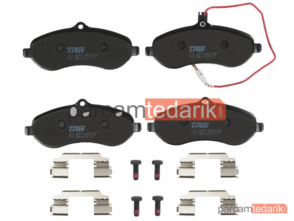 TRW GDB1718 | Fren Balatası Ön Citroen Jumpy 1.6 HDİ 90 16V 07=>
