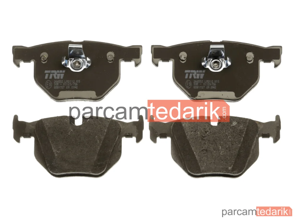 TRW GDB1727 | Fren Balatası Arka BMW 5 520 İ 03-10, 523 İ 04-09, 525 İ 03-10, 525 Xİ 05-09, 530 İ 01-07, 520 D 05-09, 525 D 04-10, 530 D 02-09