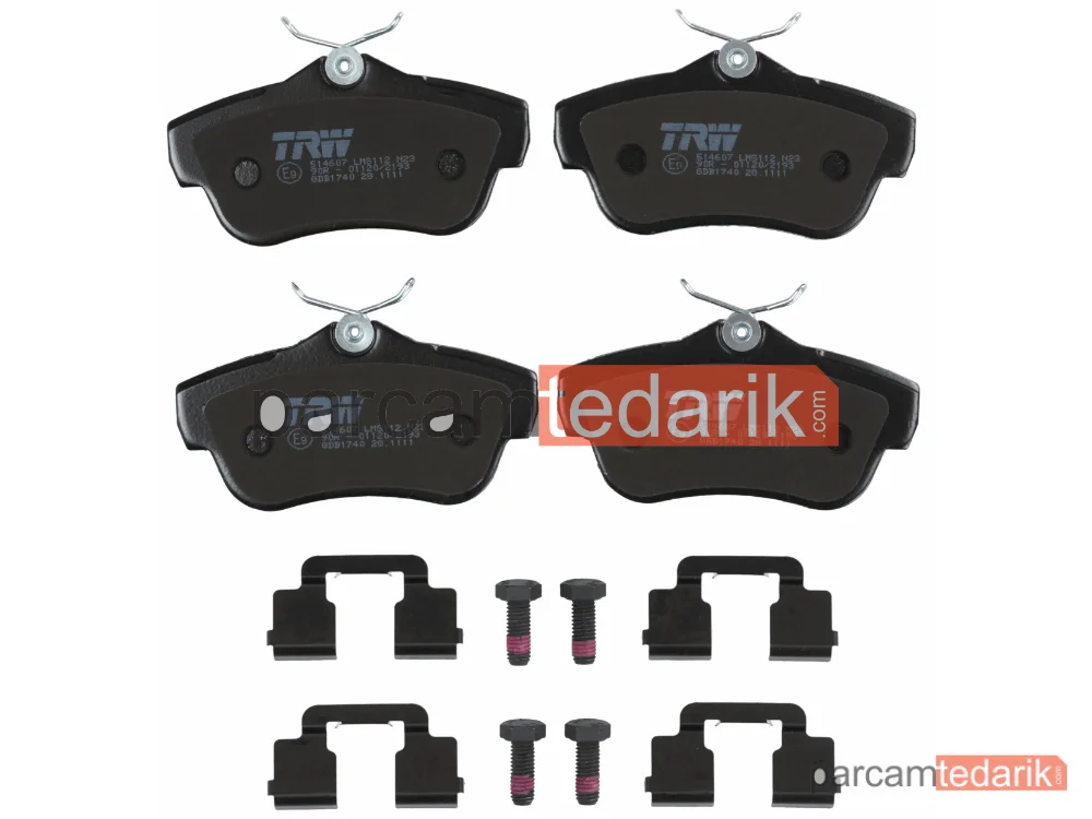 TRW GDB1740 | Fren Balatası Arka Citroen Jumpy II 2.0 İ 07=>, 1.6 HDİ 90 8V 07=>, 1.6 HDİ 90 16V 07=>, 2.0 HDİ 07=>, Fiat Scudo 1.6 D Multijet 07=>, 2.0 D Multijet 07=>