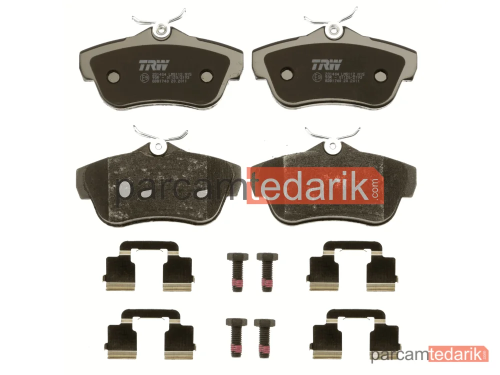 TRW GDB1740 | Fren Balatası Arka Citroen Jumpy II 2.0 İ 07=>, 1.6 HDİ 90 8V 07=>, 1.6 HDİ 90 16V 07=>, 2.0 HDİ 07=>, Fiat Scudo 1.6 D Multijet 07=>, 2.0 D Multijet 07=>