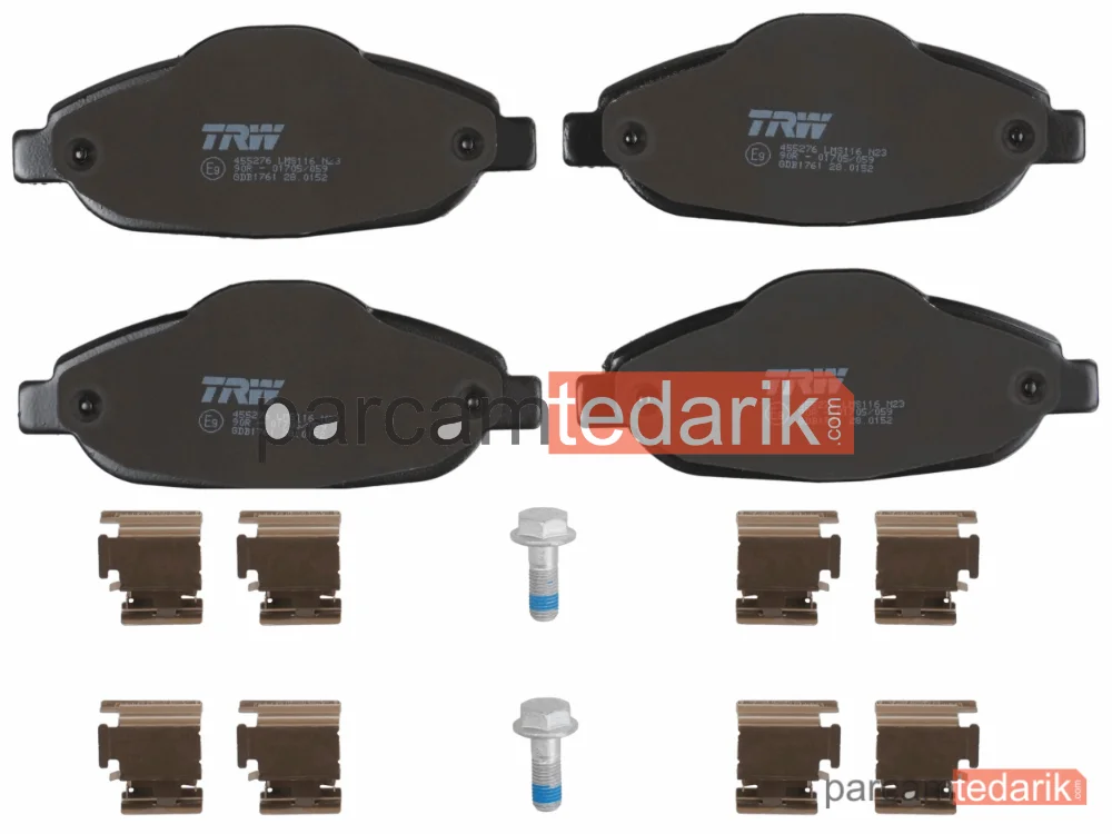 TRW GDB1761 | Fren Balatası Ön Peugeot 308 I 1.4-1.6 16V 07-14, 1.6-2.0 HDİ 07-14