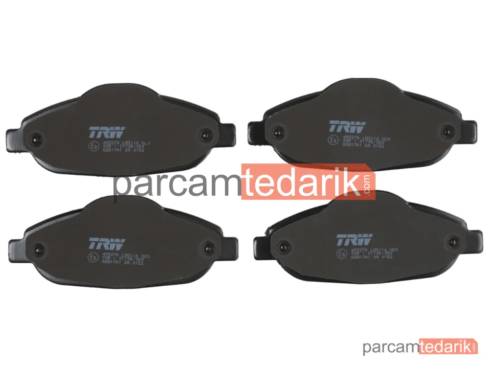 TRW GDB1761 | Fren Balatası Ön Peugeot 308 I 1.4-1.6 16V 07-14, 1.6-2.0 HDİ 07-14