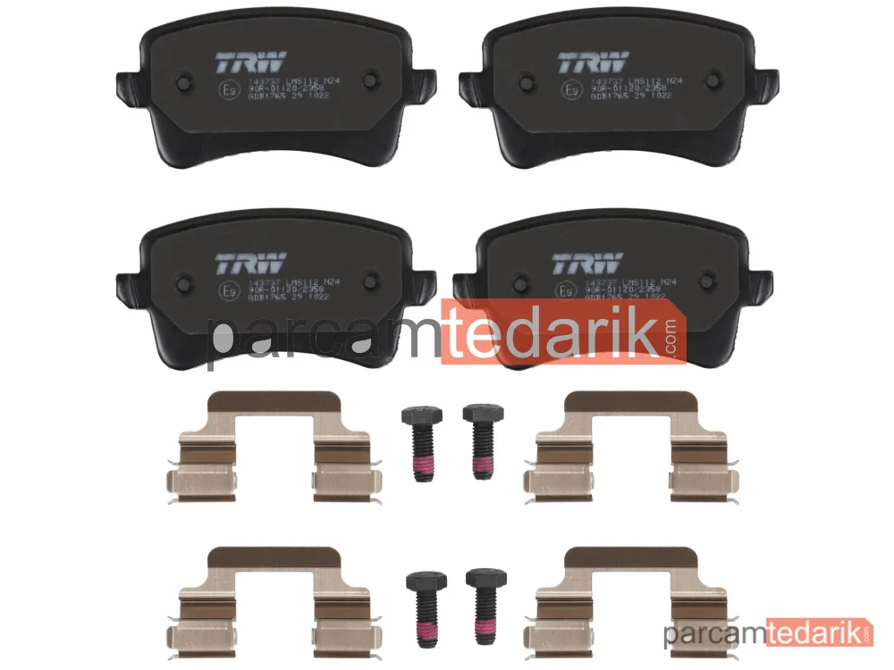 TRW GDB1765 | Fren Balatası Arka Audi A4 1.8-2.0 TFSİ 08-15, 1.8 TFSİ Quattro 08-12, 2.0 TDİ 07-15, 3.0 TDİ 11-15, A5 1.8 TFSİ 07-17, 2.0 TFSİ 08-16, 2.0 TFSİ Quattro 08-16, 2.0 TDİ 08-17, 2.7 TDİ 07-12, 3.0 TDİ 11-17, 3.0 TDİ Quattro 07-17