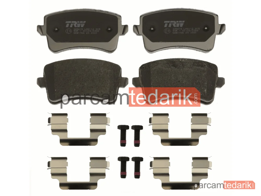 TRW GDB1765 | Fren Balatası Arka Audi A4 1.8-2.0 TFSİ 08-15, 1.8 TFSİ Quattro 08-12, 2.0 TDİ 07-15, 3.0 TDİ 11-15, A5 1.8 TFSİ 07-17, 2.0 TFSİ 08-16, 2.0 TFSİ Quattro 08-16, 2.0 TDİ 08-17, 2.7 TDİ 07-12, 3.0 TDİ 11-17, 3.0 TDİ Quattro 07-17