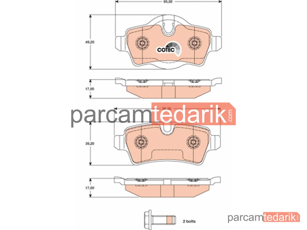GDB1766 | Fren Balatası — Mini Mini, Mini Mini Cabrio, Mini Mini Clubman