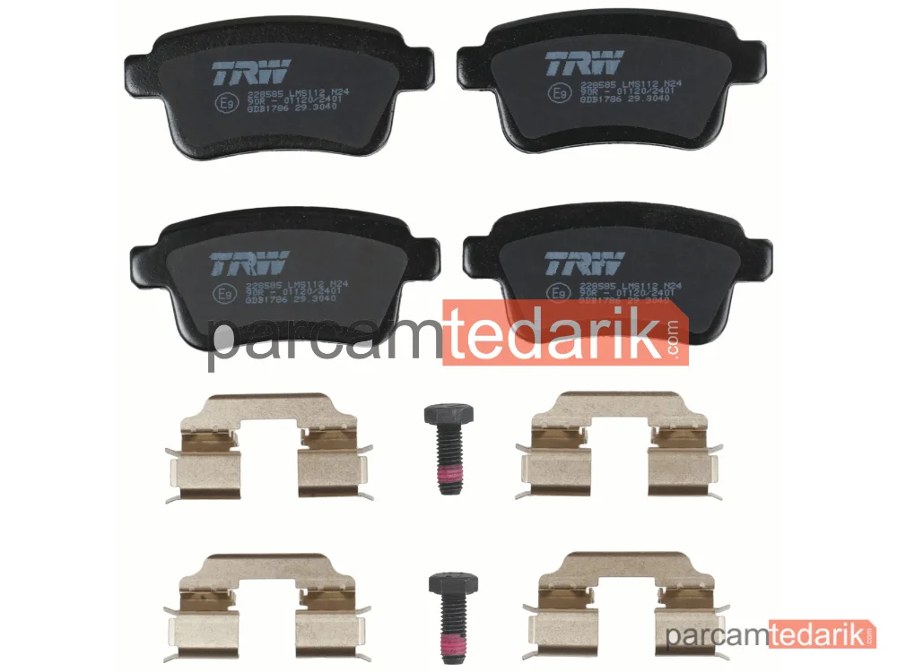 TRW GDB1786 | Fren Balatası Arka Renault Kangoo 1.5 DCİ 05=>