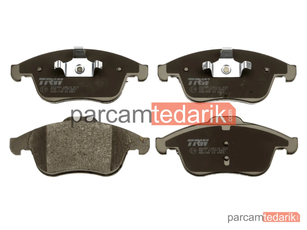 TRW GDB1788 | Fren Balatası Ön Renault Laguna III 2.0 GT 08-15, 3.5 V6 08-15, 2.0 DCİ 07-15, 2.0 DCİ GT 08-15, 3.0 DCİ 08-15