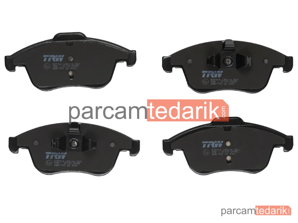 TRW GDB1790 | Fren Balatası Ön (Renault Megane III 2.0DCI / Scenic III 1.5DCI 1.9DCI 2.0DCI 1.6I 2.0I 09--)