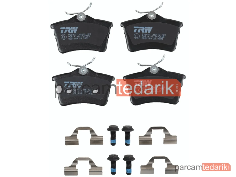 TRW GDB1799 | Fren Balatası Arka Peugeot 308 SW I 1.6 16V 07-14, 1.6-2.0 HDİ 07-17, Partner Tepee 1.2 THP 16=>, 1.6 VTİ 08=> 1.6 HDİ 08=>, Citroen Berlingo Multispace 1.6 08=>, 1.6 HDİ 08=>
