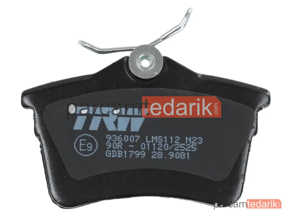 TRW GDB1799 | Fren Balatası Arka Peugeot 308 SW I 1.6 16V 07-14, 1.6-2.0 HDİ 07-17, Partner Tepee 1.2 THP 16=>, 1.6 VTİ 08=> 1.6 HDİ 08=>, Citroen Berlingo Multispace 1.6 08=>, 1.6 HDİ 08=>