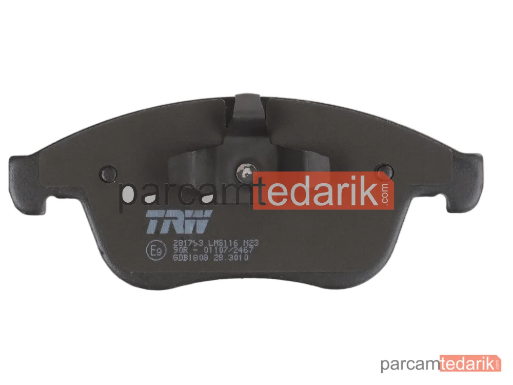 TRW GDB1808 | Fren Balatası Ön Renault Laguna III 2.0 16V 07-12, 2.0 16V T 07-15, 2.0 DCİ 07-15