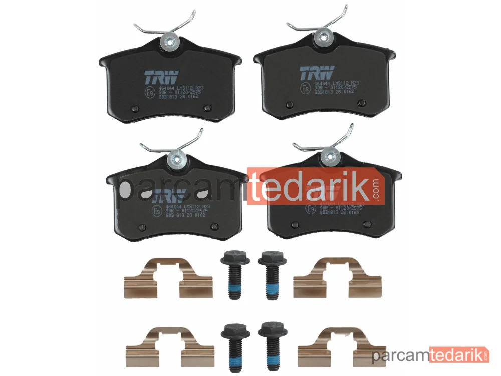 TRW GDB1813 | Fren Balatası Arka Peugeot 207 1.6 16V 06-13, 1.6 HDİ 06-13, Citroen C3 II 1.1 İ 09-13, 1.4 09-16, 1.4-1.6 VTİ 09=>, 1.6 HDİ 09=>