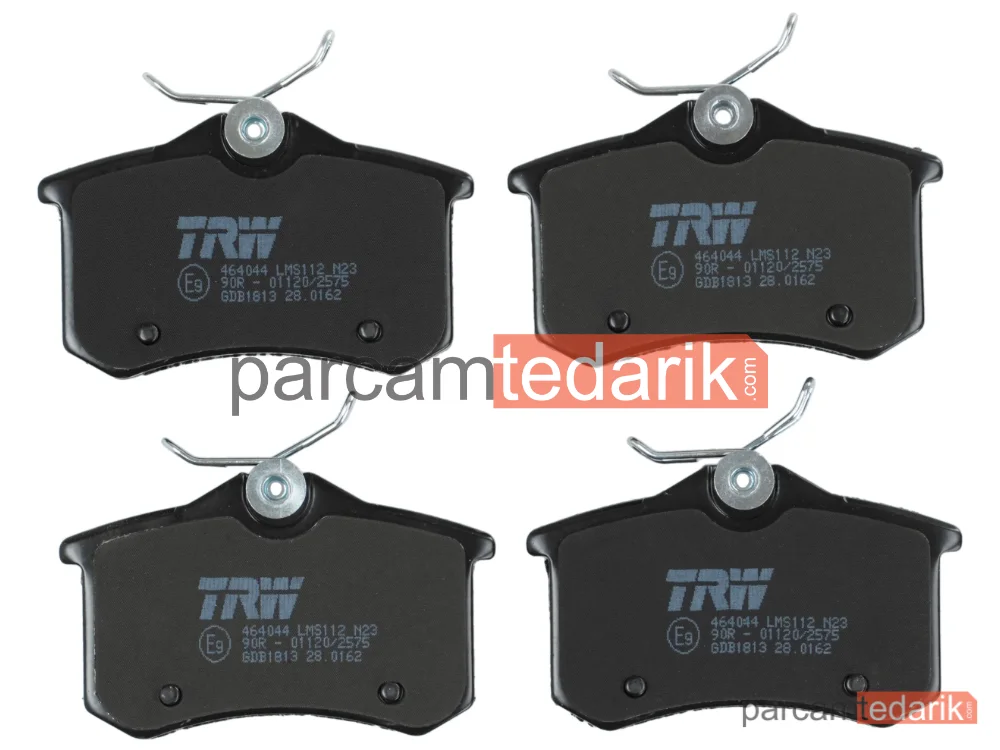TRW GDB1813 | Fren Balatası Arka Peugeot 207 1.6 16V 06-13, 1.6 HDİ 06-13, Citroen C3 II 1.1 İ 09-13, 1.4 09-16, 1.4-1.6 VTİ 09=>, 1.6 HDİ 09=>
