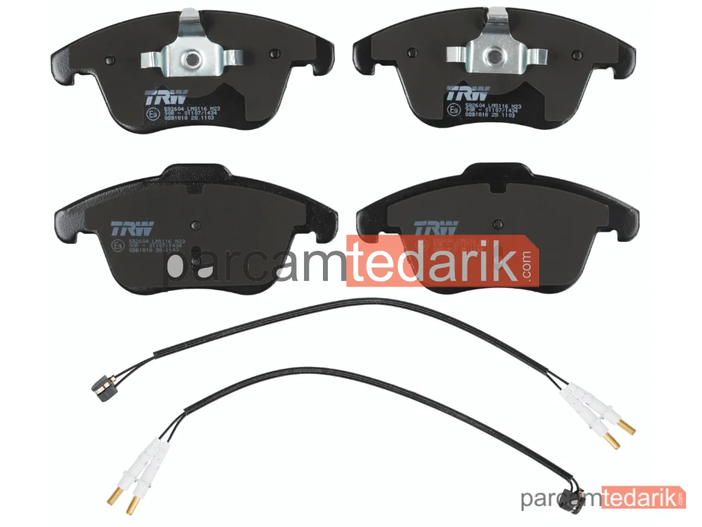 TRW GDB1818 | Fren Balatası Ön Citroen C5 III 1.6 THP 09=>, 1.8-2.0 16V 08=>, 1.6-2.0 HDİ 08=>, Peugeot 407 2.0 HDİ 04-10, 508 I 1.6 VTİ 10-18, 1.6 THP 10-18, 1.6-2.0-2.2 HDİ 10-18