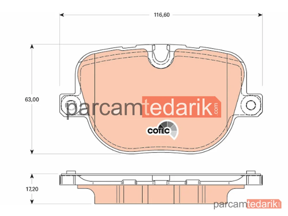 GDB1824 | Fren Balatası Arka Land Rover Range Rover III 5.0 4X4 09-12, 4.4 D 4X4 10-12