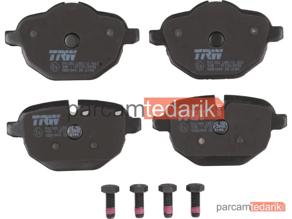 TRW GDB1840 | Fren Balatası Arka BMW 5 52523 İ 09-11, 528 İ 10-16, 520-525-530 D 10-16, 5 Touring 523 İ 09-11, 528 İ 09-17, 520-525-530 D 10-17, X3 Xrive 35 İ 10-17