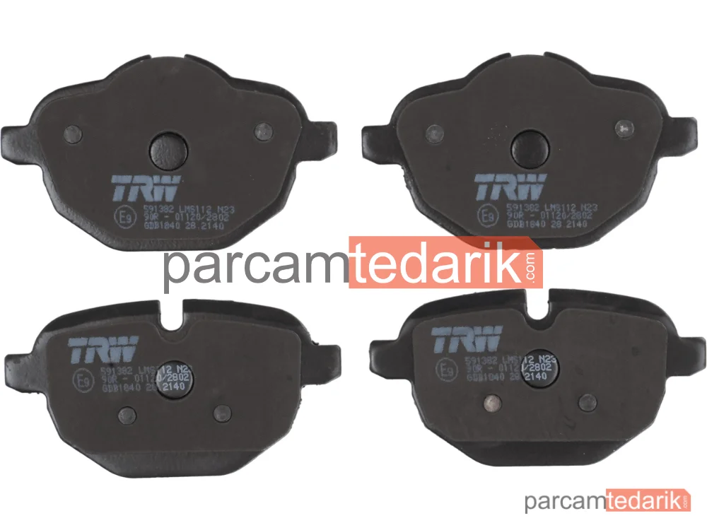 TRW GDB1840 | Fren Balatası Arka BMW 5 52523 İ 09-11, 528 İ 10-16, 520-525-530 D 10-16, 5 Touring 523 İ 09-11, 528 İ 09-17, 520-525-530 D 10-17, X3 Xrive 35 İ 10-17