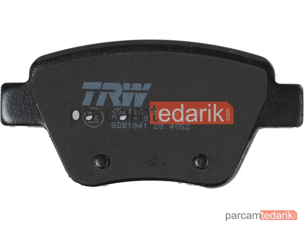TRW GDB1841 | Fren Balatası Arka Volkswagen CADY III SW 1.2 TSİ 10-15, 1.6 04-15, 1.6-2.0 TDİ 10-15, 2.0 TDİ 16V 10-15, Golf VI 1.2-1.4 TSİ 08-12, 1.4-1.6 08-12, 2.0 GTİ 09-13, 2.0 R 4MOTİON 09-12, 16 TDİ 09-12, 2.0 TDİ 08-13, Skoda Octavia II 1.4-1.6 04-13, 1.6 TDİ 09-13, 1.9 Dİ 04-10, 2.0 TDİ 04-13