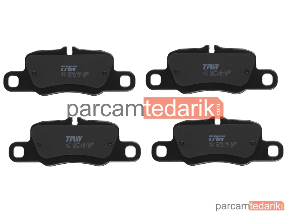 TRW GDB1849 | Fren Balatası Arka Porsche Panamera 3.6 13-16, 4.8 S 09-13