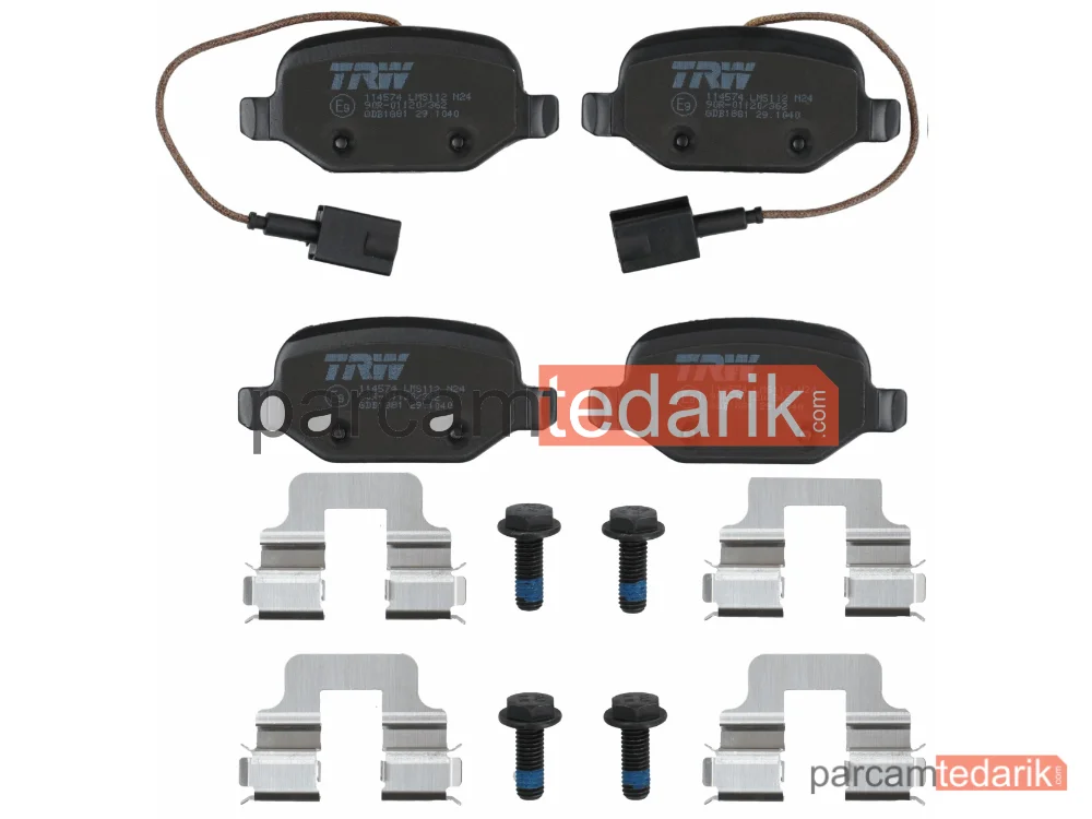 TRW GDB1881 | Fren Balatası Arka Alfa Romeo Mito 1.4 08=>, 1.4 TB 13=>