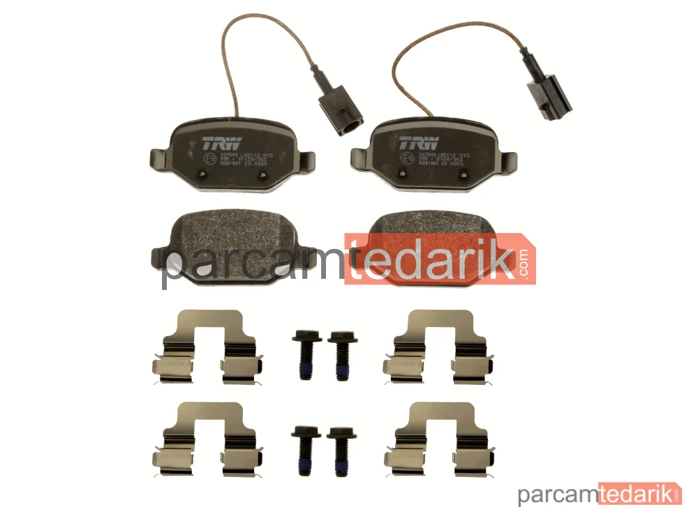 TRW GDB1881 | Fren Balatası Arka Alfa Romeo Mito 1.4 08=>, 1.4 TB 13=>