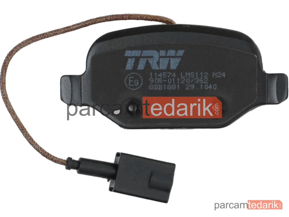 TRW GDB1881 | Fren Balatası Arka Alfa Romeo Mito 1.4 08=>, 1.4 TB 13=>