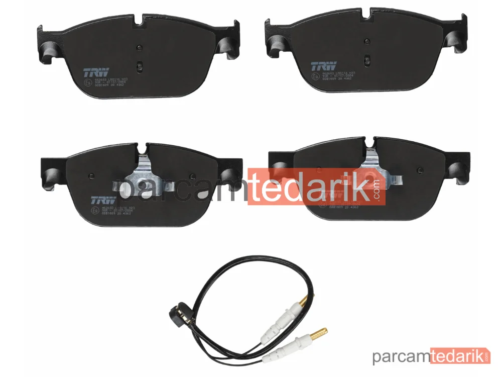 TRW GDB1889 | Fren Balatası Ön Citroen C5 III 2.0 HDİ 15=>, 2.2 HDİ 10=>, 3.0 HDİ 09-14=>, C5 III Break 2.0 HDİ 15=>, 2.2 HDİ 10=>, 3.0 HDİ 09-14=>, C6 3.0 HDİ 09-12, DS4 1.6 THP 11-15