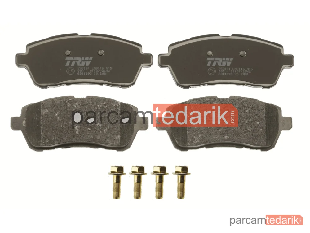 TRW GDB1893 | Fren Balatası — Ön, Ford Fiesta VI, Ford Fiesta VI Van