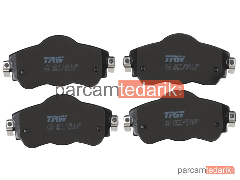 TRW GDB1917 | Fren Balatası Ön Citroen C4 II 1.2 THP 15=>, 1.4 VTİ 09=>, 1.6 HDİ 09=>, DS4 1.6 HDİ 11-15