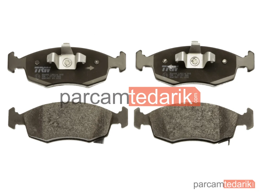 TRW GDB1921 | Fren Balatası Ön Fiat Panda 0.9-1.2 12=>, 1.3 D Multijet 12=>