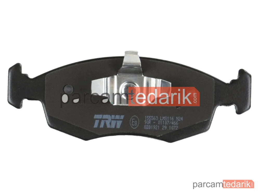TRW GDB1921 | Fren Balatası Ön Fiat Panda 0.9-1.2 12=>, 1.3 D Multijet 12=>