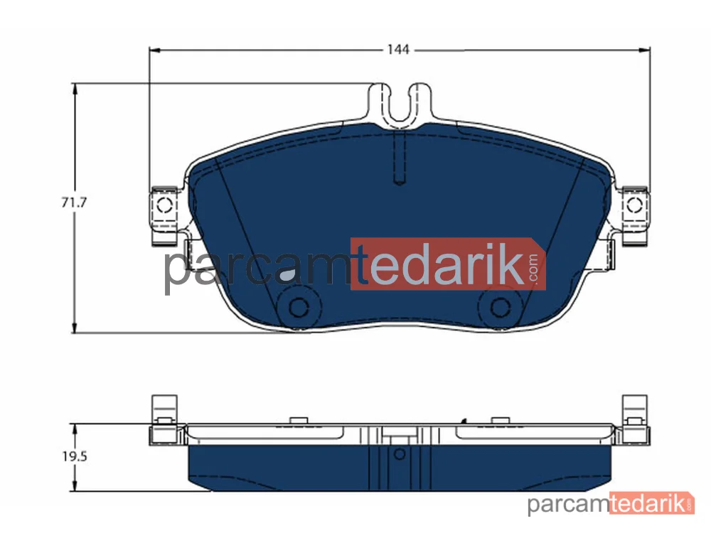 GDB1932BTE | Fren Balatası Ön Elektrikli Mercedes B Serisi W246 W242 14-17