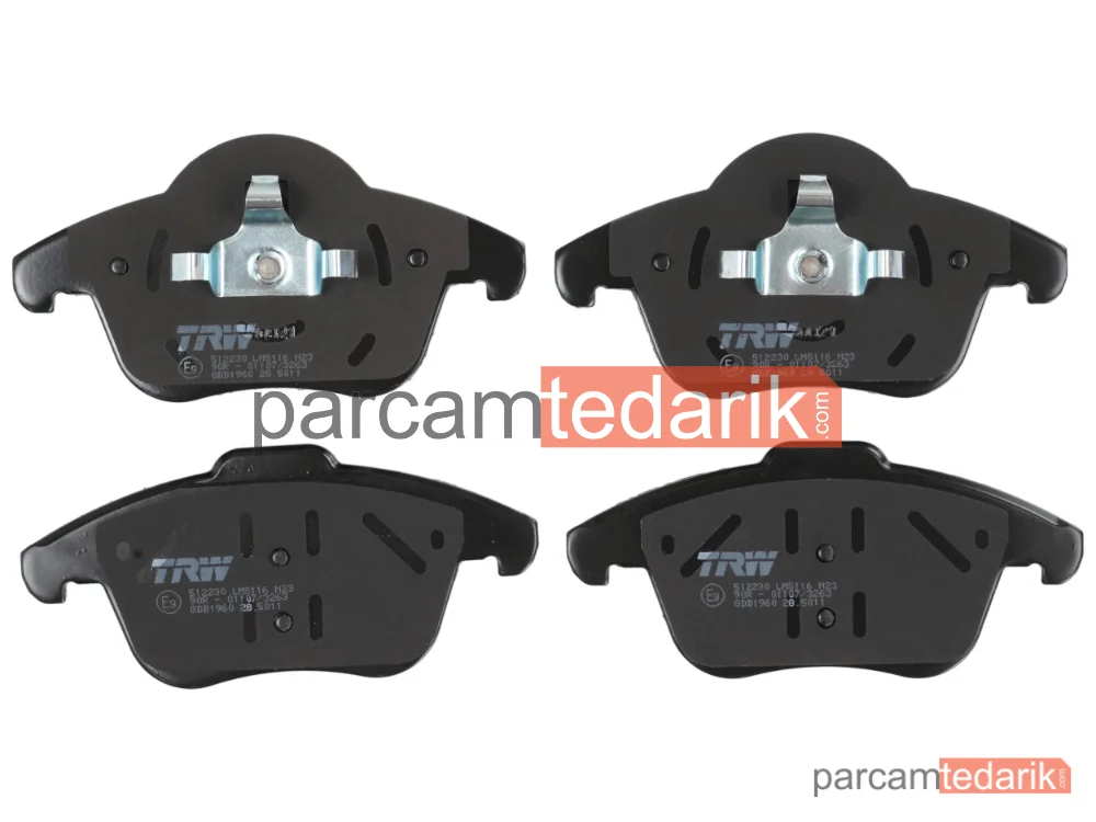 TRW GDB1960 | Fren Balatası Ön Ford Galaxy 2.0 06-15, 2.3 07-15, 1.6 TDCİ 11-15, 1.8-2.0 TDCİ 06-15, 2.2 TDCİ 08-15, Mondeo IV 1.6 Tİ 07-15, 2.0 SCTİ 10-15, 2.0-2.3-2.5 07-15, 1.6 TDCİ 11-15, 1.8-2.0 TDCİ 07-15, 2.2 TDCİ 08-15, S-Max 2.0 06-14, 2.3 07-14, 1.6 TDCİ 11-14