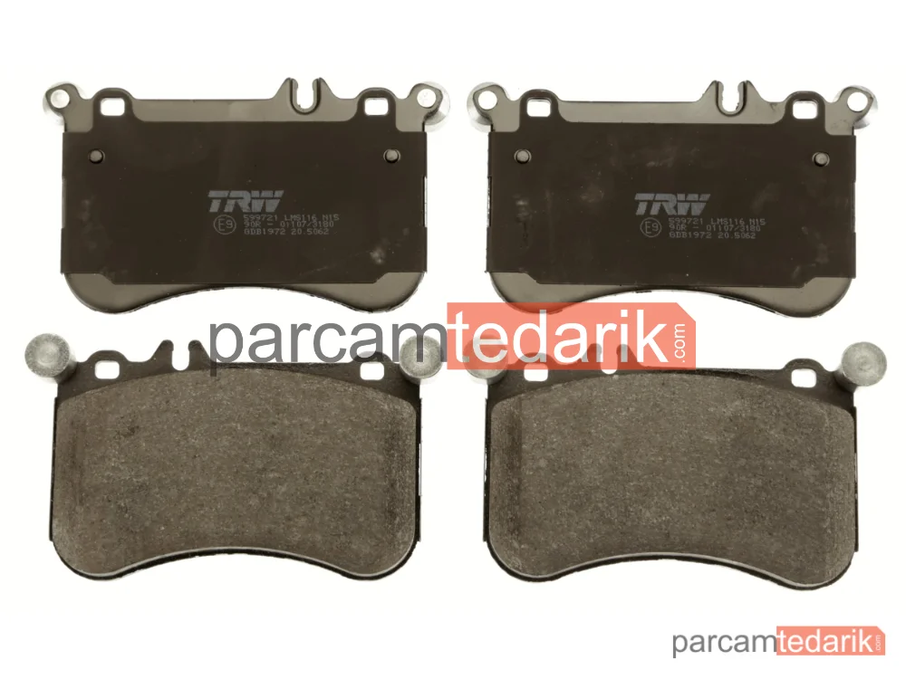 TRW GDB1972 | Fren Balatası Ön Mercedes-Benz CLS Serisi CLS 500 11-17, CLS 500 4-MATİC 11-17, E Serisi E 500 11-15, E 500 4-MATİC 11-15, S Serisi S 500 CGİ 11-13, S 500 CGİ 4-MATİC 11-13