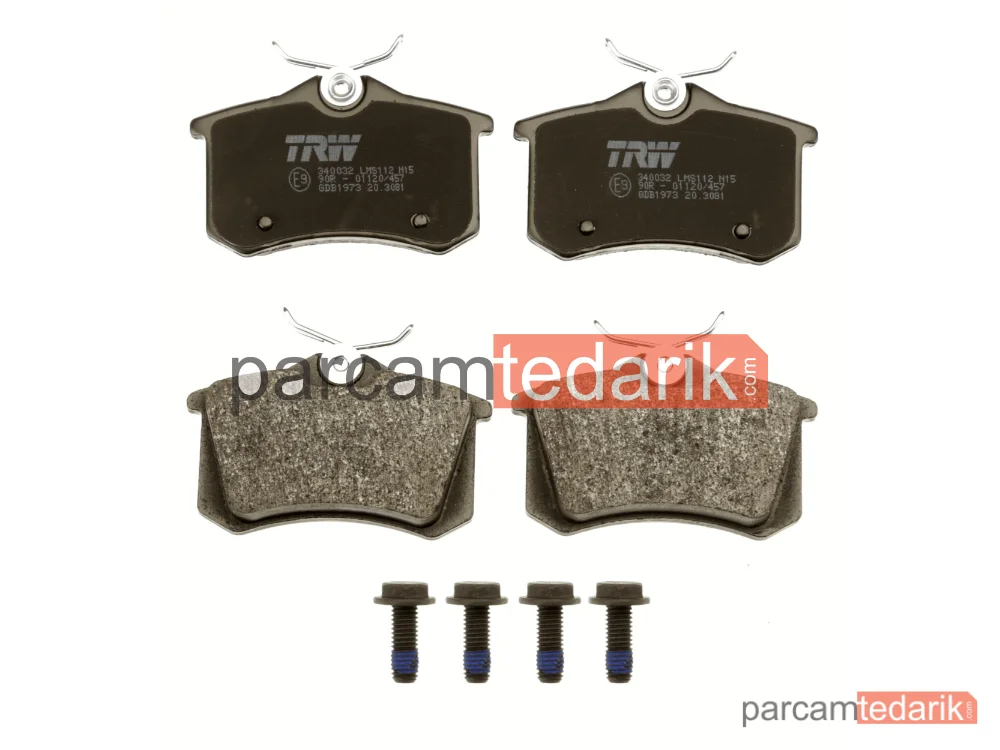 TRW GDB1973 | Fren Balatası Ön Peugeot 207 1.6 16V T 06-13, 1.6 HDİ 06-13, 207 CC 1.6 16V 07-13, 1.6 16V T07-13, 1.6 HDİ 09-13, 207 SW 1.6 16V 07-13, 1.6 16V T 07-12, 1.6 HDİ 07-13, 2008 I 1.2 THPPRUETECH 15=>, 1.6 VTİ 13=>, 1.4-1.6 HDİ 13=>