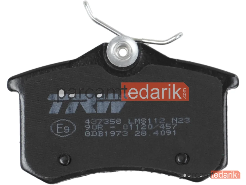 TRW GDB1973 | Fren Balatası Ön Peugeot 207 1.6 16V T 06-13, 1.6 HDİ 06-13, 207 CC 1.6 16V 07-13, 1.6 16V T07-13, 1.6 HDİ 09-13, 207 SW 1.6 16V 07-13, 1.6 16V T 07-12, 1.6 HDİ 07-13, 2008 I 1.2 THPPRUETECH 15=>, 1.6 VTİ 13=>, 1.4-1.6 HDİ 13=>