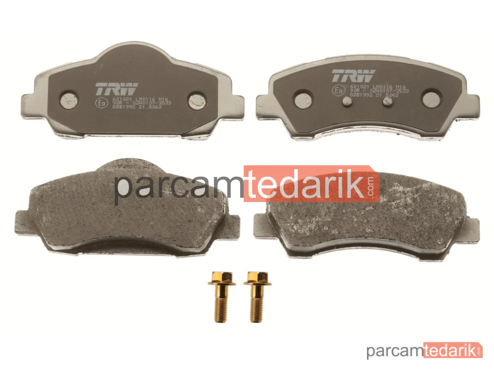 TRW GDB1992 | Fren Balatası Ön Peugeot 301 1.2 VTİ 12=>, 1.6 VTİ 12-17, 1.6 HDİ 12=>, 308 II 1.2 VTİ 13=>, 1.2-1.6 THP 13=>, 1.6 HDİ 13=>