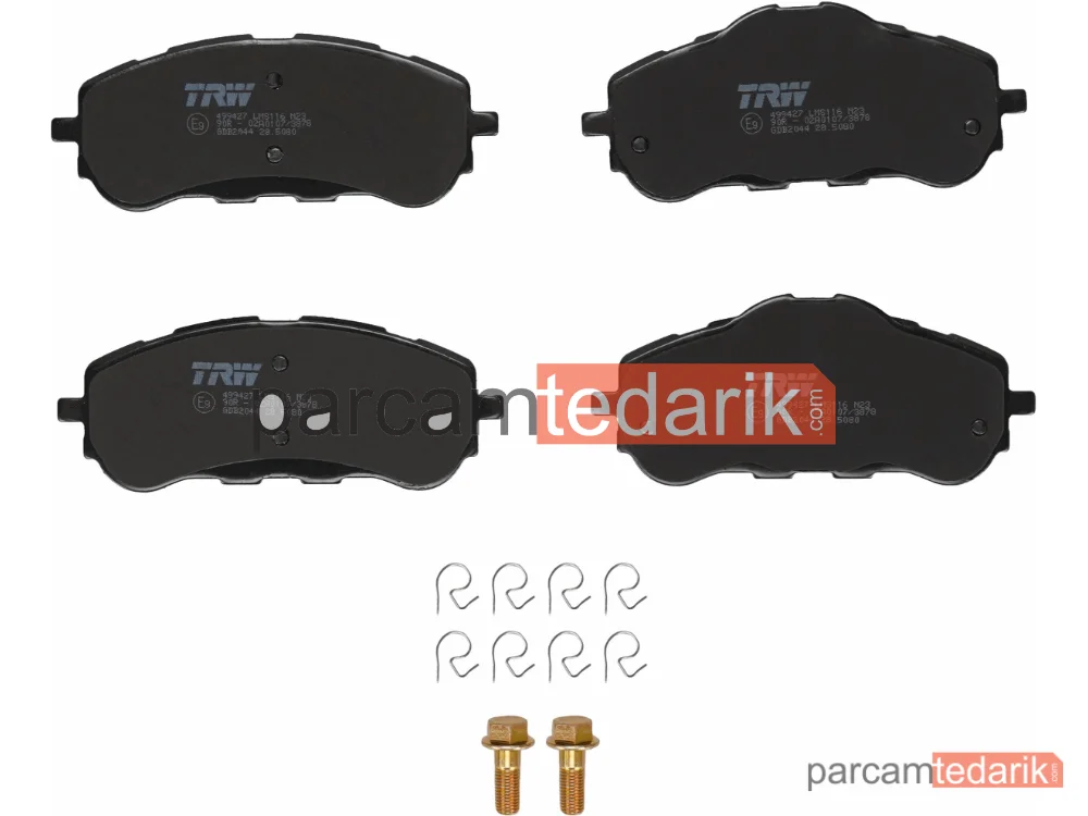 TRW GDB2044 | Fren Balatası — Citroën Berlingo, Citroën Berlingo Kasa/büyük limuzin, Opel Astra L