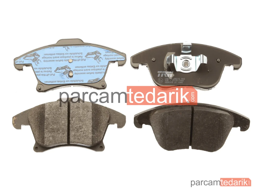TRW GDB2075 | Fren Balatası Ön Ford Fusion 1.25 04-12, 1.4 02-12, 1.4 LPG 10-12, 1.6 TDCİ 04-12
