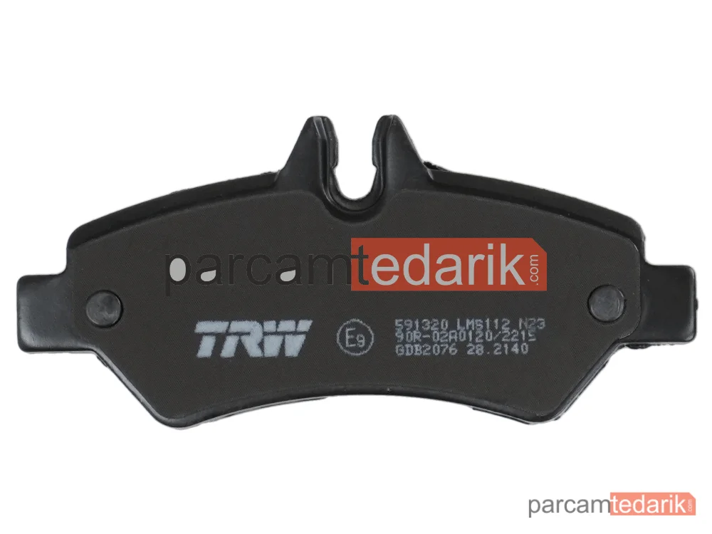 TRW GDB2076 | Fren Balatası Arka Mercedes-Benz Sprinter 3-T 216 08=>, 224 06-13, 211 CDİ 06-09, 211 CDİ 16=>, 213 CDİ 06-16, 314 CDİ 16=>, Sprinter 3,5-T 316 08=>, 324 06-13, 310 CDİ 09-13, 311 CDİ 06-09, 311-314 CDİ 16=>,316 CDİ 11=>