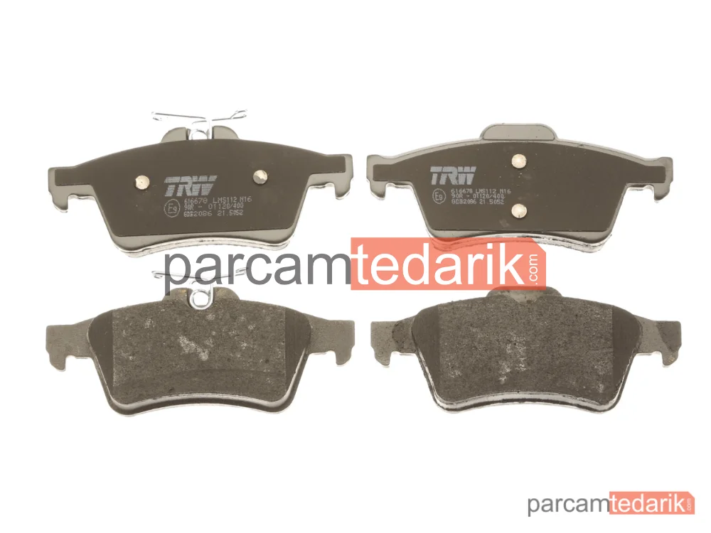 TRW GDB2086 | Fren Balatası Arka Ford C-Max 1.6-1.8 07-10, 1.6 TDCİ 07-10, 2.0 TDCİ 08-10, C-Max II 1.6 Tİ 10=>, 1.6 LPG 12=>, 1.5 TDCİ 15=>, 1.6-2.0 TDCİ 10=>,FOCUS C-Max 1.6-1.8 03-07, 2.0 04-07, 1.6-2.0 TDCİ 03-07, Focus II 1.4-1.6 04-12, 1.8 06-12, 2.0 04-12, 1.6-2.0 TDCİ 04-12, 1.8 TDCİ 05-12