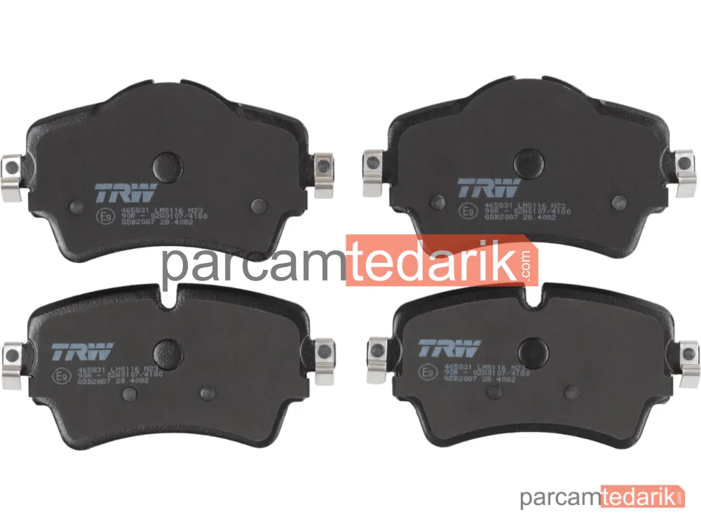 TRW GDB2087 | Fren Balatası Ön BMW 2 Active Tourer 218 İ 14=>, 216 D 14=>, 218 D 13=>, 218 D XDRİVE 14=>, 2 GRAN Tourer 216 İ 14-18, 214 D 15-18, 216D 14=>