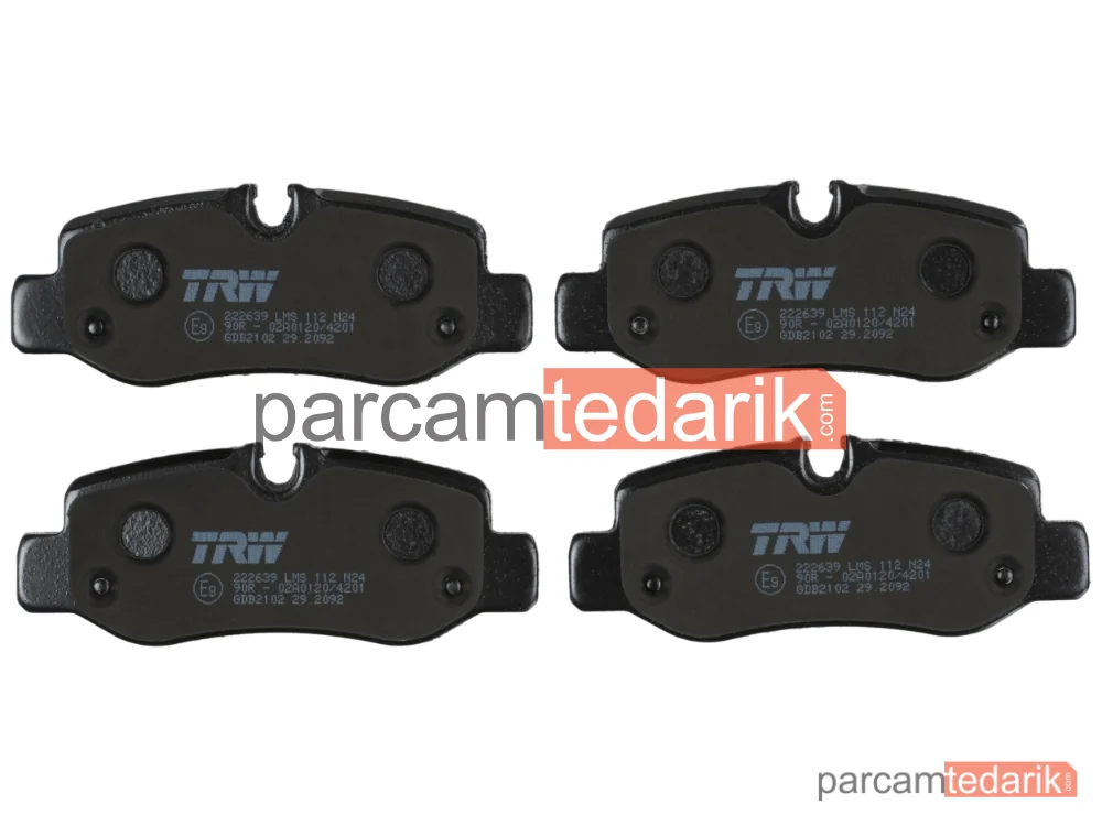 TRW GDB2102 | Fren Balatası Arka Mercedes-Benz V Serisi V 200-220 CDİ / D 14=>, V 250 Bluetec / D 14=>, Vito 109-111-114-116 CDİ 14=>