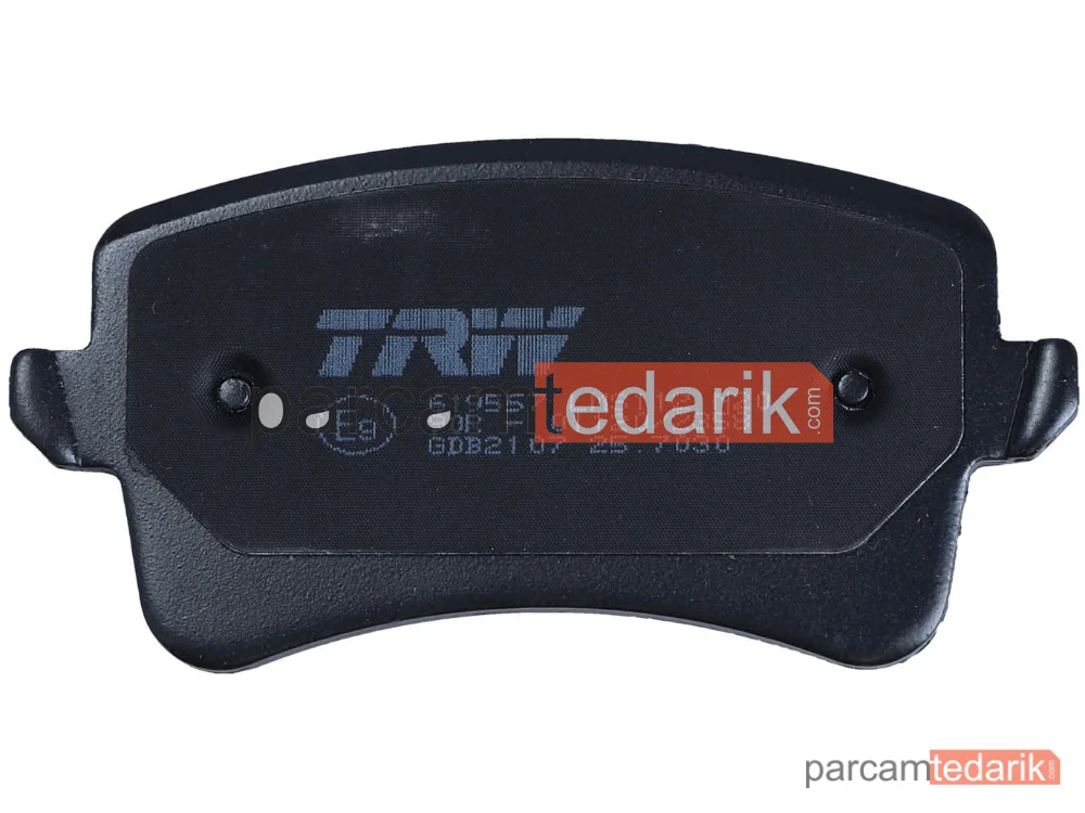 TRW GDB2107 | Fren Balatası Arka Audi A4 1.8 TFSİ 07-15, 2.0 TFSİ 08-15, 2.0 TDİ 07-15, 3.0 TDİ 11-15, A5 1.8 TFSİ 07-17, 2.0 TFSİ 08-17, 2.0 TDİ 08-17, 2.7 TDİ 07-12, 3.0 TDİ 11-17, A4 Allroad 2.0 TFSİ Quattro 09-16, 2.0 TDİ Quattro 09-16