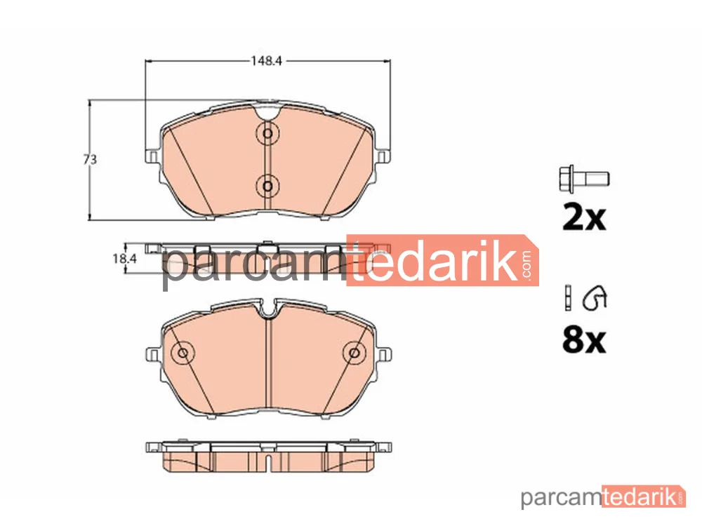 GDB2121 | Fren Balatası — Peugeot 308 II, Peugeot 308 SW II, Peugeot 508 II