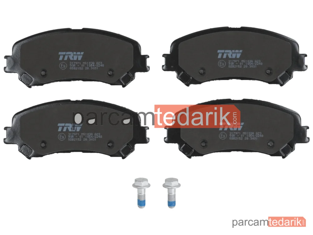 TRW GDB2152 | Fren Balatası Ön Renault Megane IV HB 1.6 TCE 15=>, 1.6 DCİ 15=>, Talisman 1.6 TCE 15=>, 1.5-1.6 DCİ 15=>