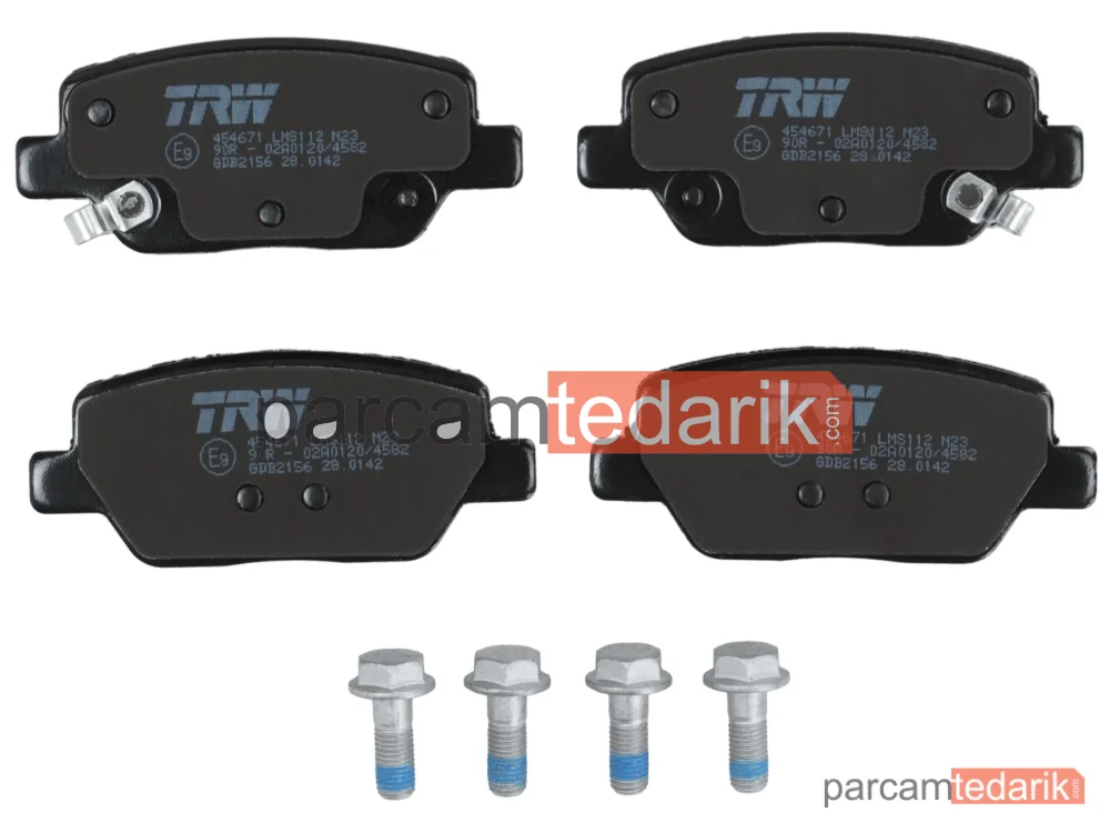 TRW GDB2156 | Fren Balatası — Fiat Egea Hatchback, Fiat Egea Sedan, Fiat Egea Station wagon