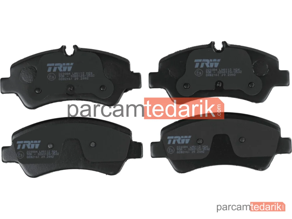 TRW GDB2161 | Fren Balatası Arka Ford Tourneo Custom V362 2.0 Ecoblue 15=>, 2.2 TDCİ 12=>
